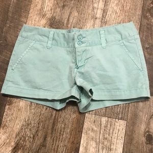 Light teal shorts